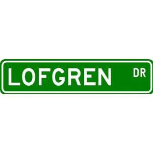  LOFGREN Street Sign ~ Personalized Family Lastname Sign 