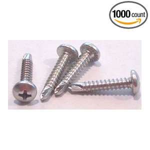 10 X 4 Self Drilling Screws / Phillips / Pan Head / #3 Point / Steel 