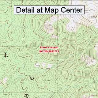  USGS Topographic Quadrangle Map   Toms Canyon, Nevada 