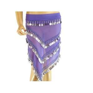  LAVENDER HIP WRAP BELLY DANCING DANCE DRESS OUTFIT Toys & Games