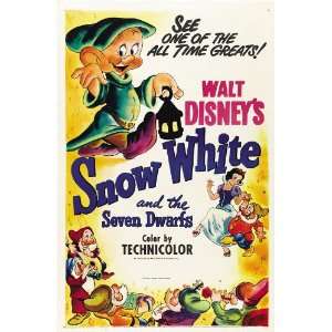  Snow White and the Seven Dwarfs (1937) 27 x 40 Movie 