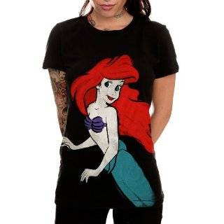  Little Mermaid   Classic Silhouette Juniors T Shirt 
