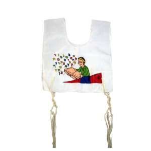  Childrens Tzitzit Garment with Child, Aleph Bet and 