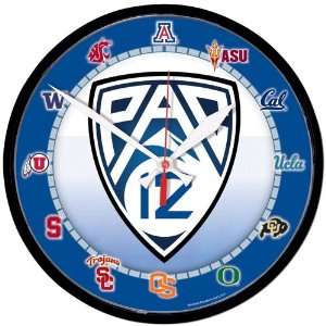  PAC 10 CONFERENCE 12 WALL CLOCK