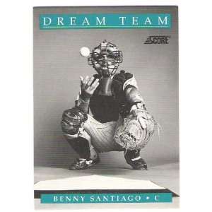  1991 Score #893 Benny Santiago [Misc.]