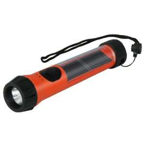  Solar LED Flashlight   Orange 