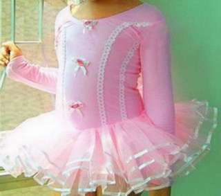  Long Sleeve/Sleeveless Leotard Ballet Tutu Costume Dance Dress SZ3 8Y