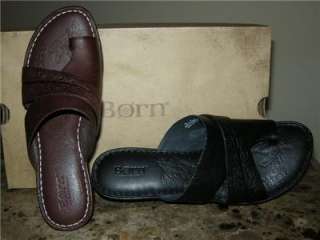 Born LUCINDA TMoro/BLACK Sandals Sizes 7,9,10  