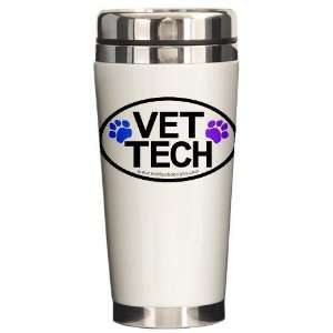    VET TECH oval design Pets Ceramic Travel Mug by 