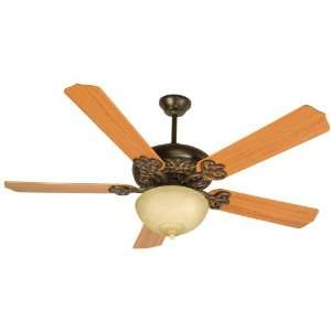   Bronze 52 Ceiling Fan with Light & BCD52 TK7 Blades