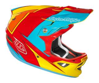 Troy Lee Designs TLD D3 Bicycle Helmet Stinger Yellow Red Medium MD 