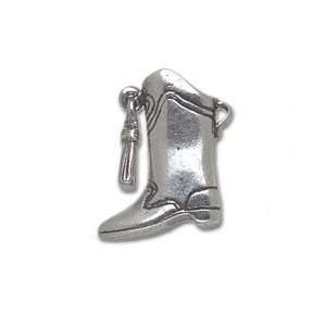  .925 Sterling Silver Drill Team Majorette Boot with Tassel 