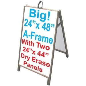   frame Sandwich Board Sign w/Dry Erase Insert Panels