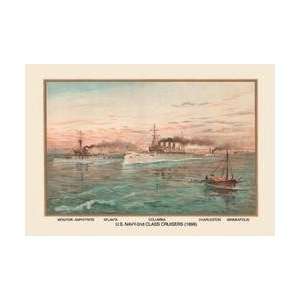  US Navy 2nd Class Cruisers (1899)   Colombia 20x30 poster 