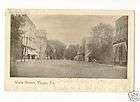 TIOGA PA Main Street 1907 UDB Antique B&W Postcard