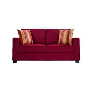    Handy Living Madison Microfiber Sofa in Red