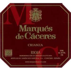   Marques De Caceres Crianza Rioja Spain 750ml Grocery & Gourmet Food