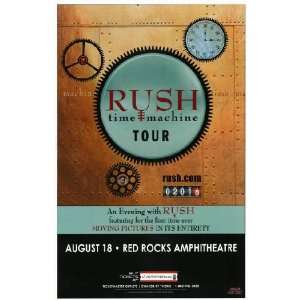  Rush Time Machine Concert Poster Hanbill Morrison CO 