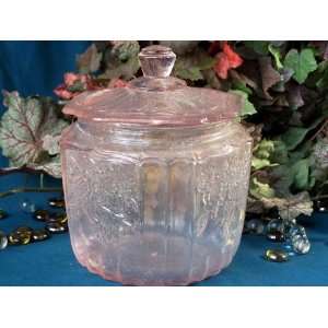  Pink Mayfair Glass Cookie Jar 