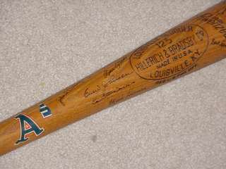 Clete Boyer H&B Game Used Signed Half Bat Kansas City Athletics  
