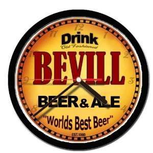  BEVILL beer and ale cerveza wall clock 