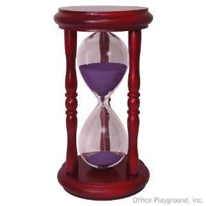 5 Minute Sand Timer   Purple Sand in Cherry Stand   6 