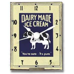   Salamander Graphix Matchbox Dairy Made Ice Cream Clock
