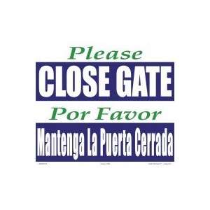  Please Close Gate Eng/Sp Sign 6904Wa1210Z Kitchen 