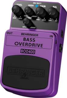 New Behringer BOD400 Bass Overdrive Effect Pedal w/GIFT  