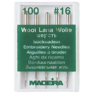   Wool Embroidery Needles 100/16   5 Needle Pack Arts, Crafts & Sewing