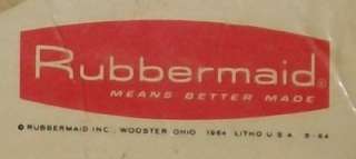   ORIGINAL LITHO PAPER BOX RUBBERMAID BATH MAT BATHTUB RETRO YELLOW MOD