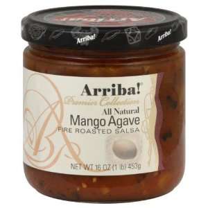 Arriba Salsa Mango Agave 16.0000 OZ (Pack of 6)  Grocery 
