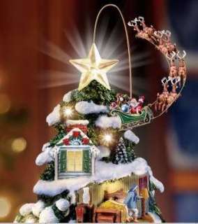 THOMAS KINKADE *Night B4 Christmas Tree* VOICE, LIT NIB  
