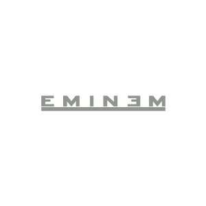  Eminem Medium 14 wide SILVER/GREY vinyl window decal 