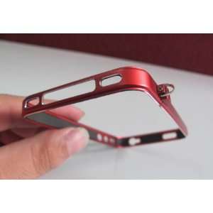  Thinnest CROSS LINE frame for iPhone 4 (red)/ with mirror 