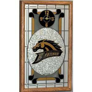  Western Michigan Broncos Stained Glass Wall Clock Sports 