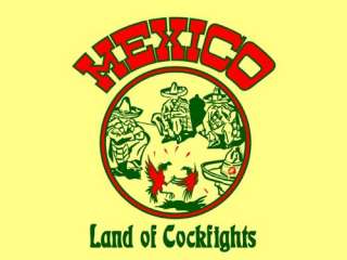 Vintage Mexico Cockfight Tijuana texas beaner t shirt  