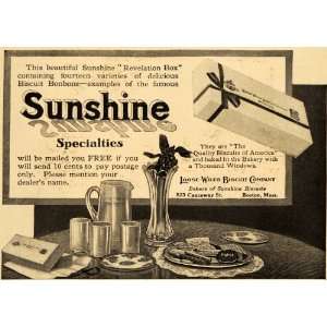  1913 Ad Biscuit Bonbon Sunshine Loose Wiles Candies Yum 