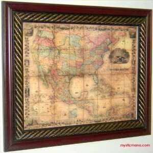    Cartography Framed Map of the United States