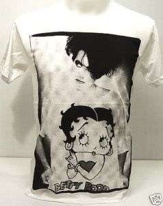 THE CURE Robert Smith BETTY BOOP Goth Punk T Shirt S  
