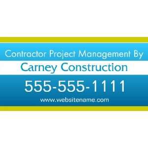  3x6 Vinyl Banner   Contractor Project Management By 