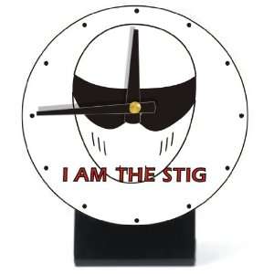  I Am the Stig Desk Clock 