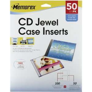    New  MEMOREX 00700 CD JEWEL CASE INSERTS (50 PK) Electronics