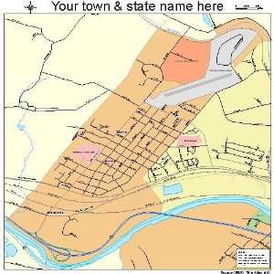  Street & Road Map of Stowe, Pennsylvania PA   Printed 