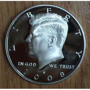  2008 Silver Proof Kennedy Half Dollar 