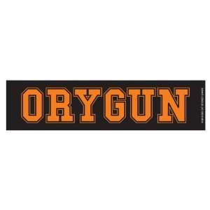 ORYGUN  Black & Orange (Bumper Sticker) 
