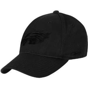 Reebok Philadelphia Eagles Black Team Logo Structured Flex Hat (Large 