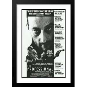 The Professional 20x26 Framed and Double Matted Movie Poster   Style E