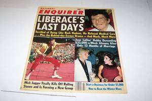 FEB 17 1987 NATIONAL ENQUIRER magazine LIBERACE  
