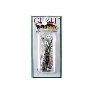  Gitzit Fish Lures 2 inch Hardtime Minnow Black Silver Pink 